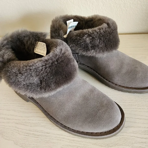 UGG Gray Winter Boots with Suede Finish - Picture 5 of 8